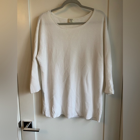 Aritzia / Wilfred Fine Knit Sweater (White) - Picture 4 of 8